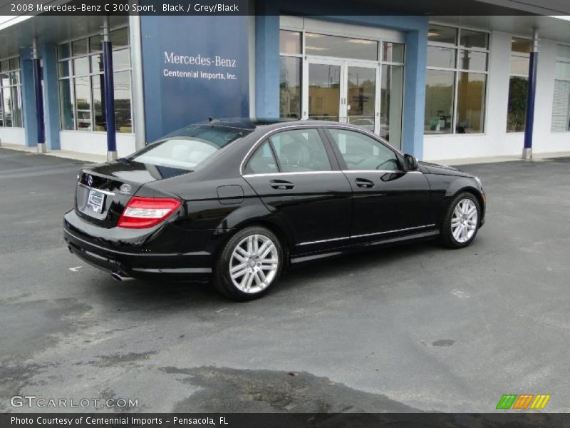 Black / Grey/Black 2008 Mercedes-Benz C 300 Sport
