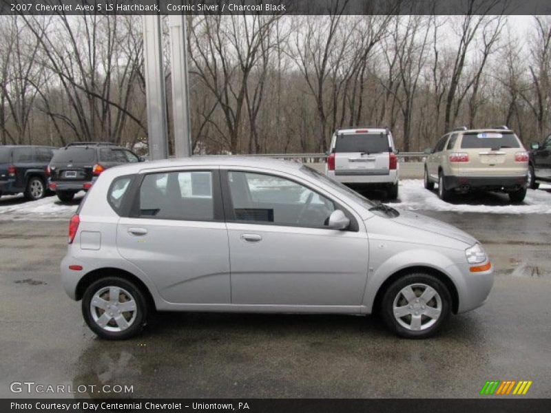 Cosmic Silver / Charcoal Black 2007 Chevrolet Aveo 5 LS Hatchback