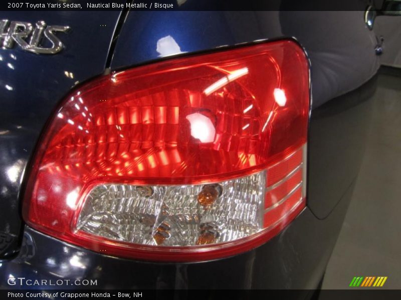 Nautical Blue Metallic / Bisque 2007 Toyota Yaris Sedan