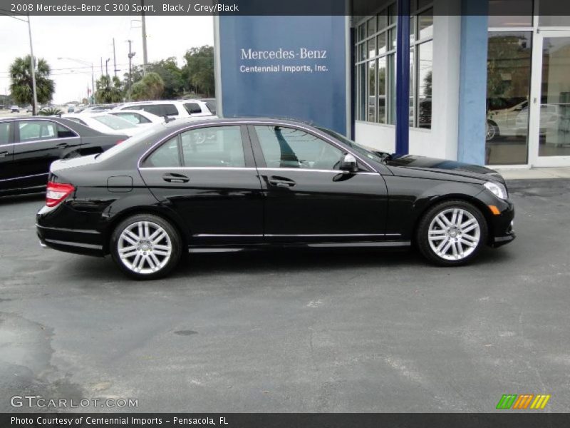 Black / Grey/Black 2008 Mercedes-Benz C 300 Sport