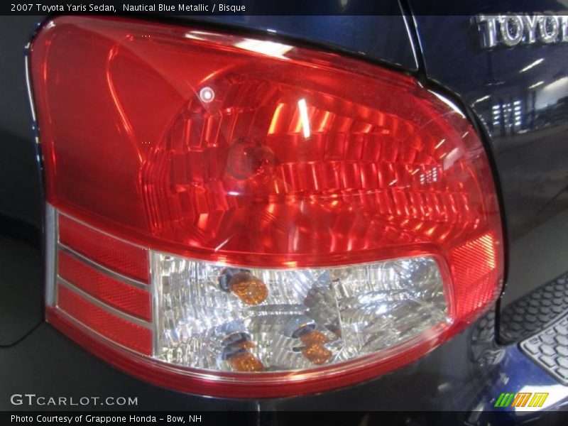 Nautical Blue Metallic / Bisque 2007 Toyota Yaris Sedan