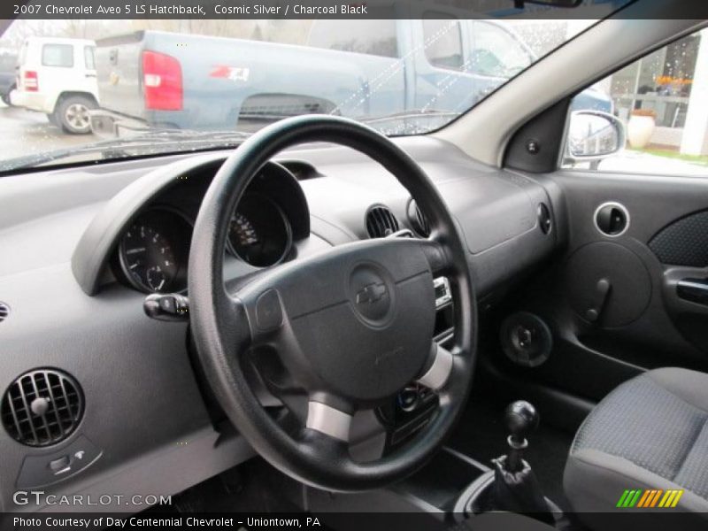 Cosmic Silver / Charcoal Black 2007 Chevrolet Aveo 5 LS Hatchback