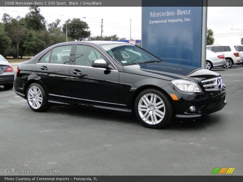 Black / Grey/Black 2008 Mercedes-Benz C 300 Sport