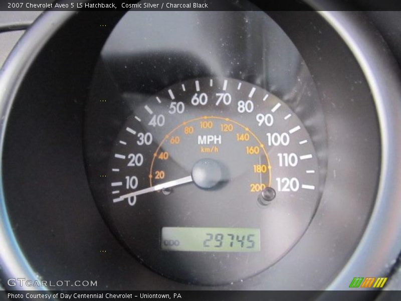 Cosmic Silver / Charcoal Black 2007 Chevrolet Aveo 5 LS Hatchback
