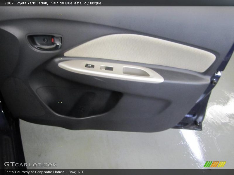 Nautical Blue Metallic / Bisque 2007 Toyota Yaris Sedan