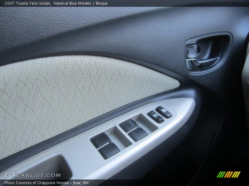 Nautical Blue Metallic / Bisque 2007 Toyota Yaris Sedan