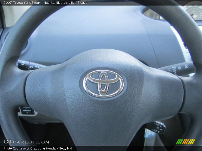 Nautical Blue Metallic / Bisque 2007 Toyota Yaris Sedan