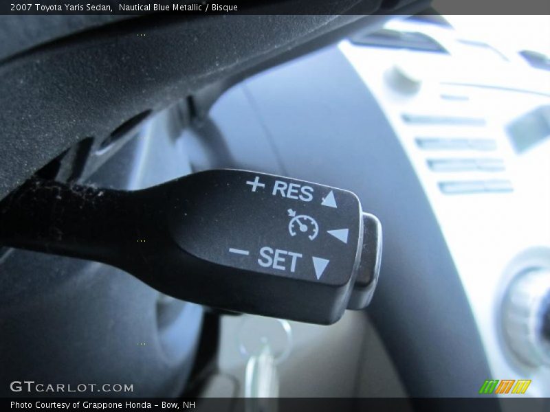 Nautical Blue Metallic / Bisque 2007 Toyota Yaris Sedan