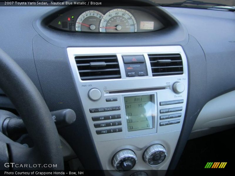 Nautical Blue Metallic / Bisque 2007 Toyota Yaris Sedan