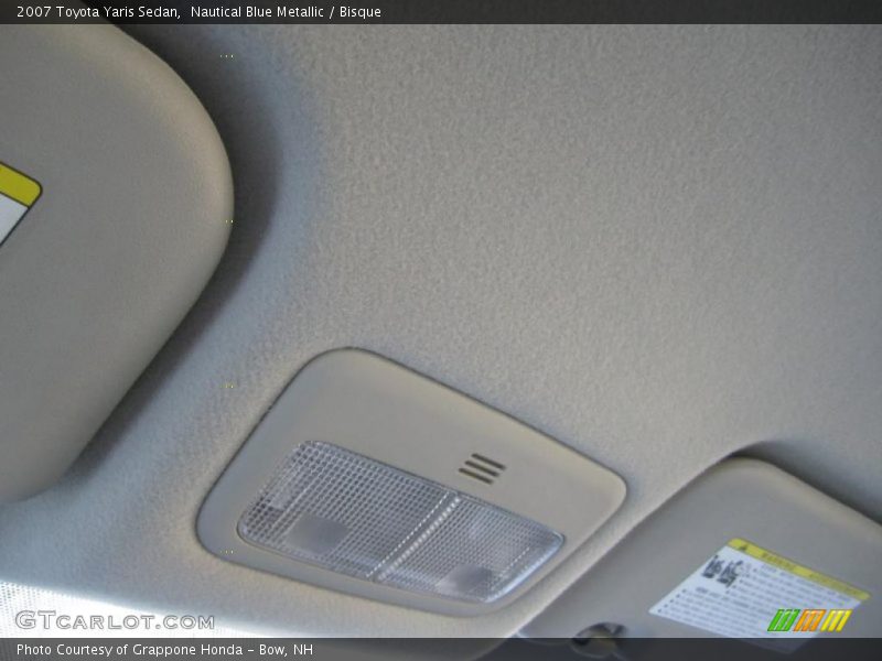 Nautical Blue Metallic / Bisque 2007 Toyota Yaris Sedan