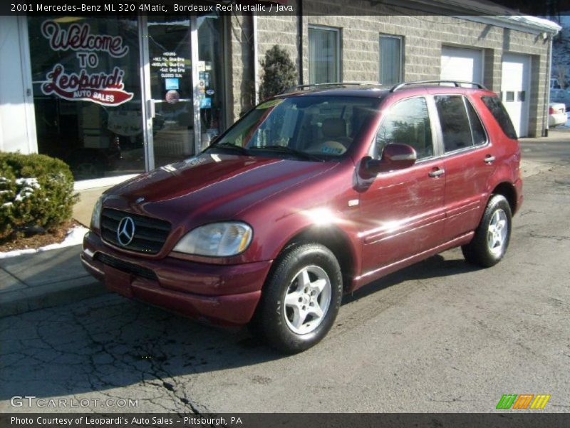 Bordeaux Red Metallic / Java 2001 Mercedes-Benz ML 320 4Matic