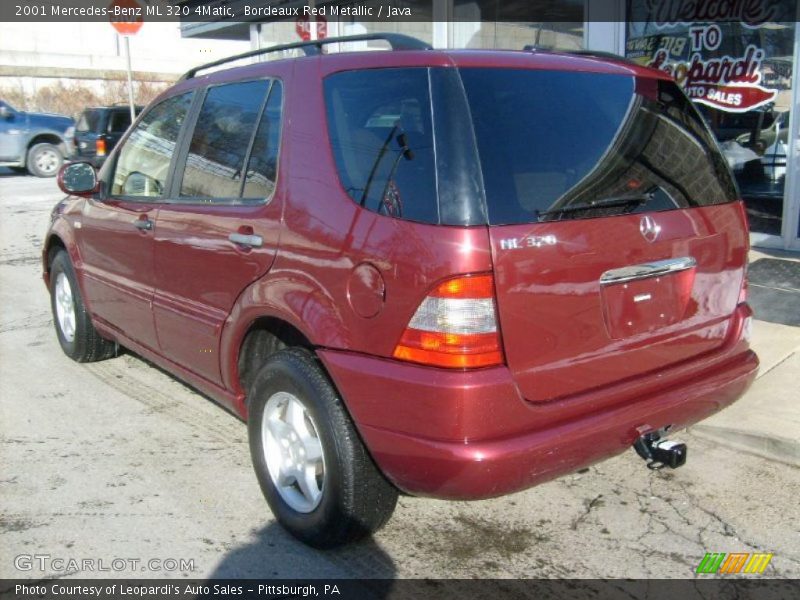 Bordeaux Red Metallic / Java 2001 Mercedes-Benz ML 320 4Matic