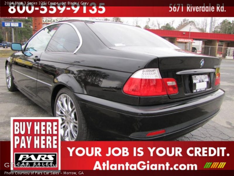 Jet Black / Grey 2004 BMW 3 Series 325i Coupe