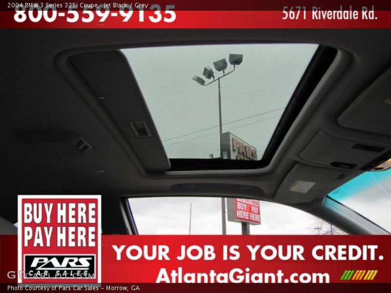 Jet Black / Grey 2004 BMW 3 Series 325i Coupe