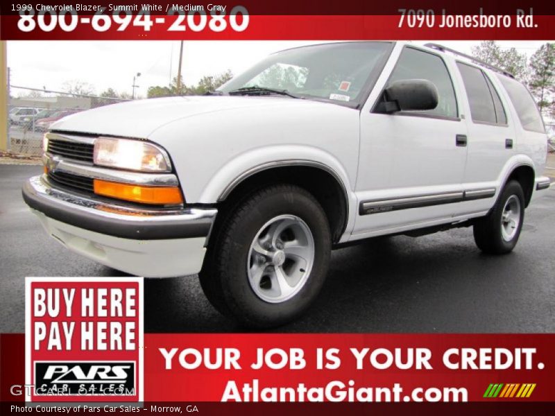 Summit White / Medium Gray 1999 Chevrolet Blazer