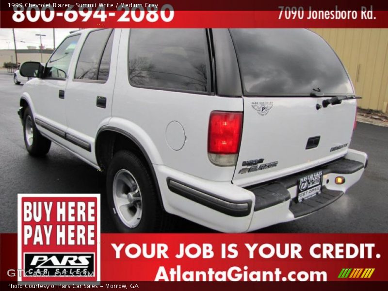 Summit White / Medium Gray 1999 Chevrolet Blazer