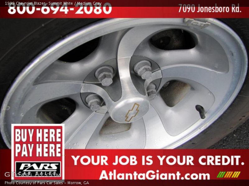 Summit White / Medium Gray 1999 Chevrolet Blazer