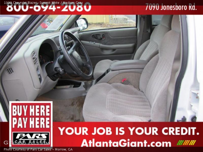 Summit White / Medium Gray 1999 Chevrolet Blazer