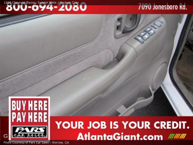 Summit White / Medium Gray 1999 Chevrolet Blazer