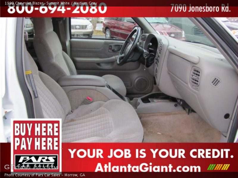 Summit White / Medium Gray 1999 Chevrolet Blazer