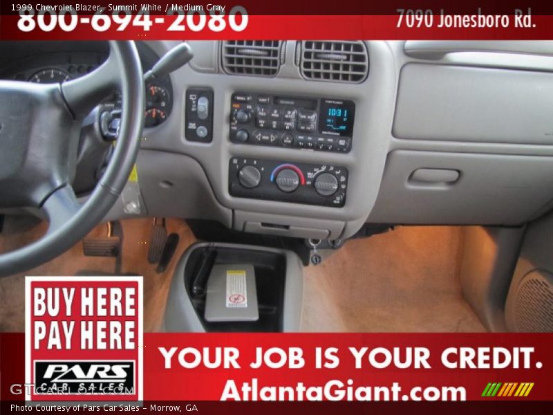 Summit White / Medium Gray 1999 Chevrolet Blazer