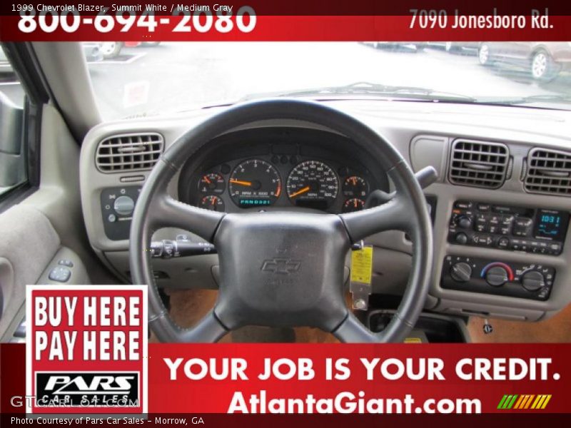 Summit White / Medium Gray 1999 Chevrolet Blazer
