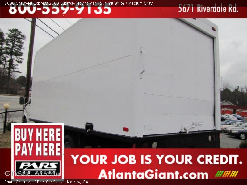 Summit White / Medium Gray 2000 Chevrolet Express 3500 Cutaway Moving Van