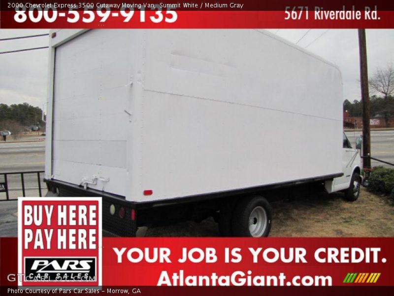 Summit White / Medium Gray 2000 Chevrolet Express 3500 Cutaway Moving Van