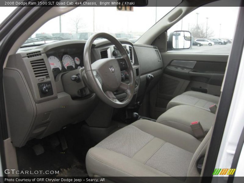  2008 Ram 3500 SLT Quad Cab 4x4 Chassis Khaki Interior