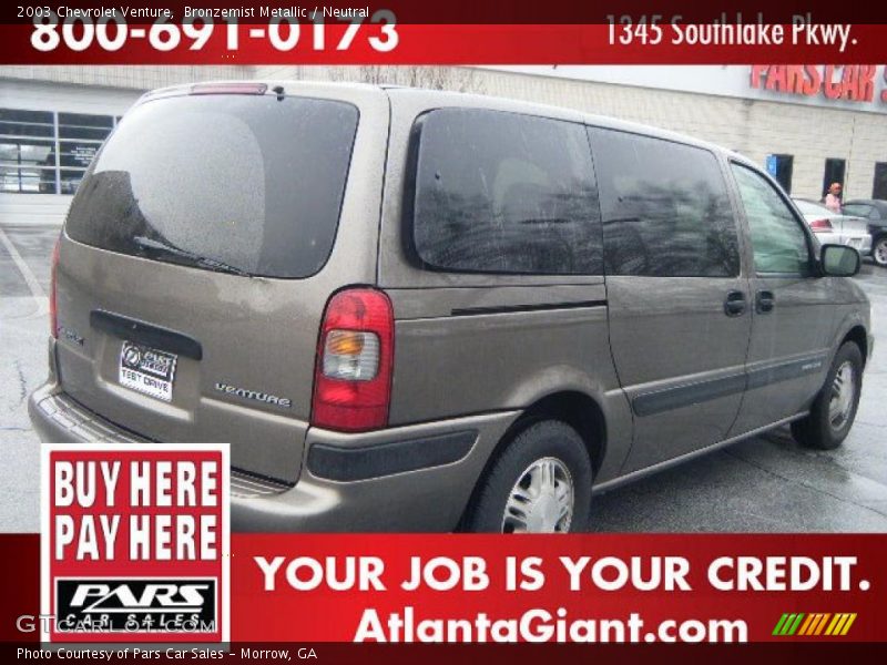 Bronzemist Metallic / Neutral 2003 Chevrolet Venture