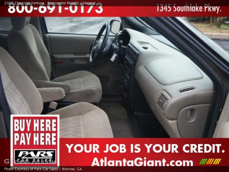 Bronzemist Metallic / Neutral 2003 Chevrolet Venture