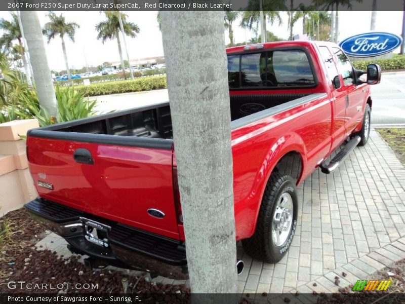 Red Clearcoat / Black Leather 2007 Ford F250 Super Duty Lariat SuperCab