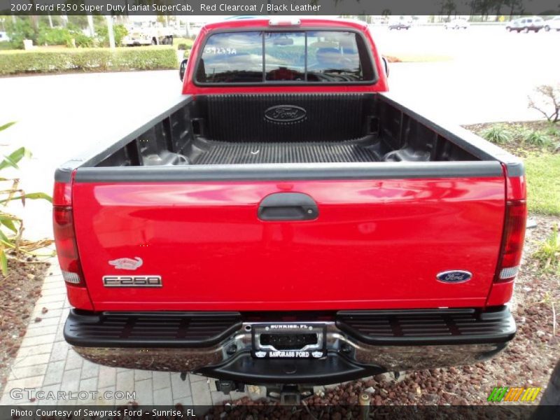 Red Clearcoat / Black Leather 2007 Ford F250 Super Duty Lariat SuperCab