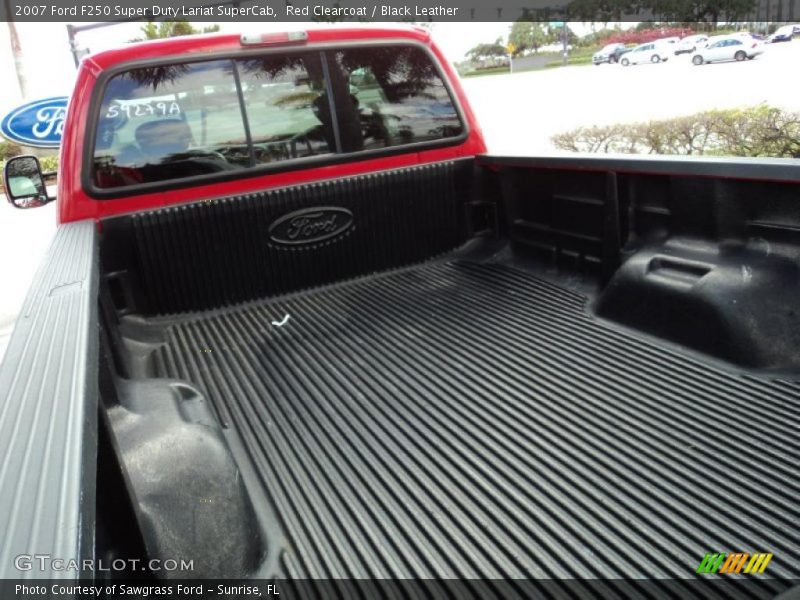 Red Clearcoat / Black Leather 2007 Ford F250 Super Duty Lariat SuperCab