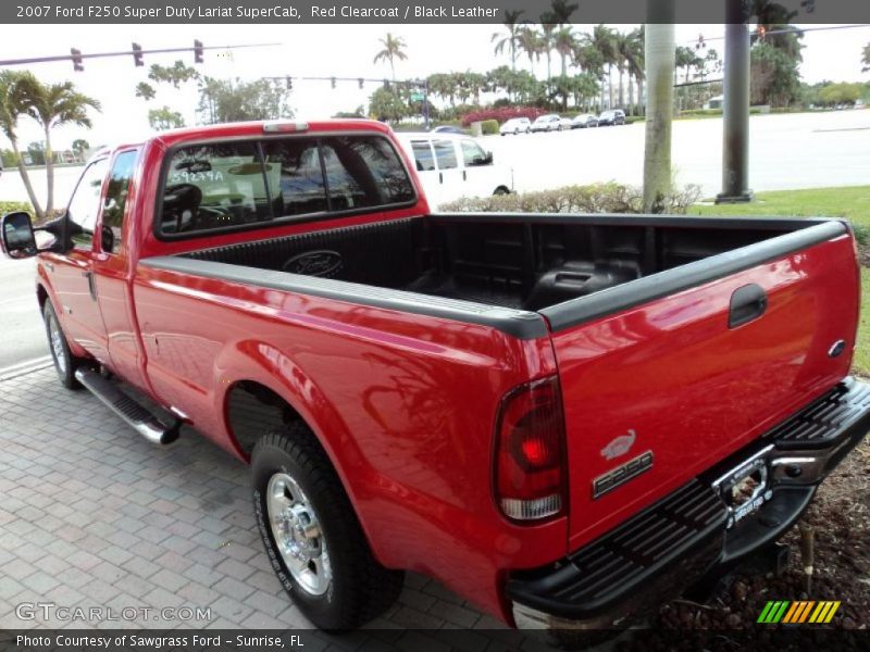 Red Clearcoat / Black Leather 2007 Ford F250 Super Duty Lariat SuperCab
