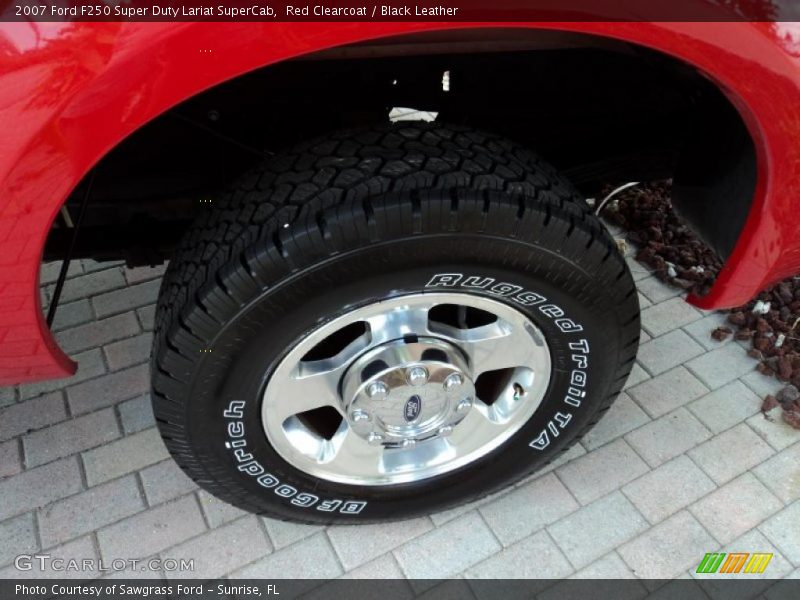 Red Clearcoat / Black Leather 2007 Ford F250 Super Duty Lariat SuperCab