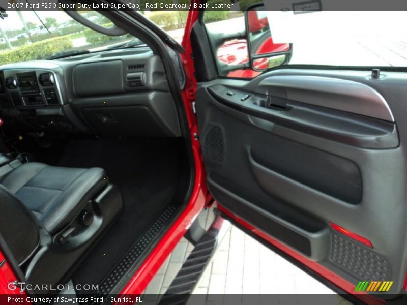 Red Clearcoat / Black Leather 2007 Ford F250 Super Duty Lariat SuperCab