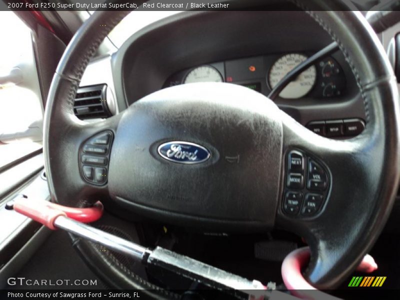 Red Clearcoat / Black Leather 2007 Ford F250 Super Duty Lariat SuperCab