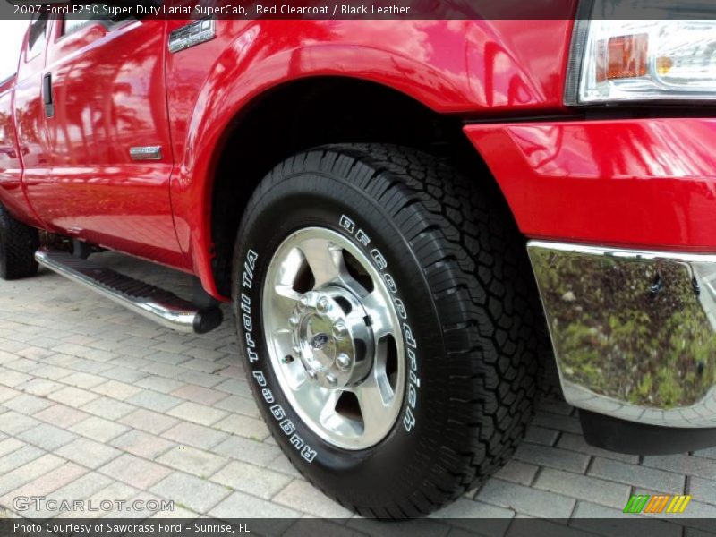 Red Clearcoat / Black Leather 2007 Ford F250 Super Duty Lariat SuperCab