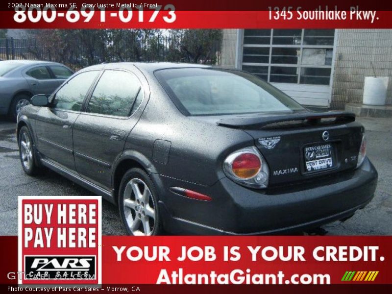 Gray Lustre Metallic / Frost 2002 Nissan Maxima SE