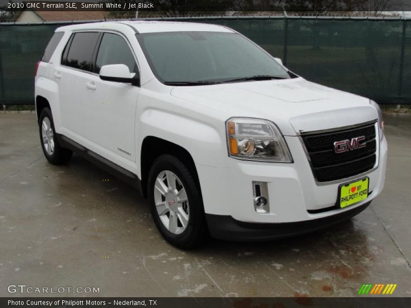 Summit White / Jet Black 2010 GMC Terrain SLE