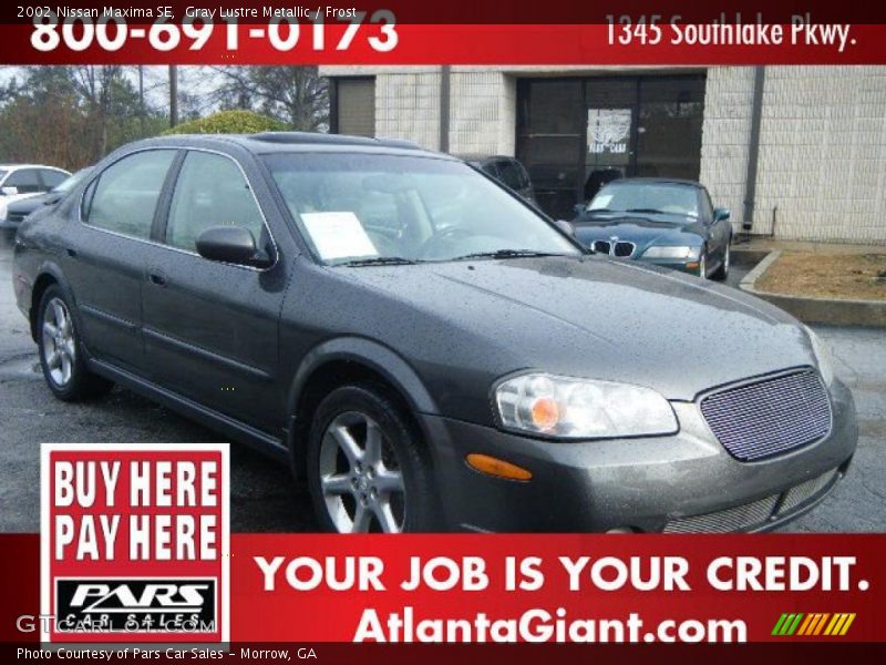 Gray Lustre Metallic / Frost 2002 Nissan Maxima SE