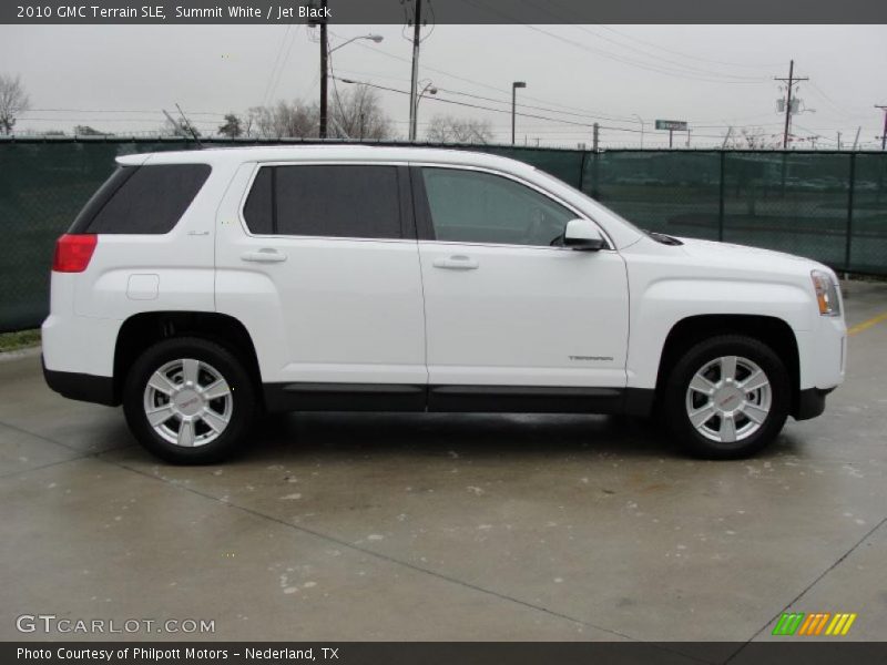 Summit White / Jet Black 2010 GMC Terrain SLE