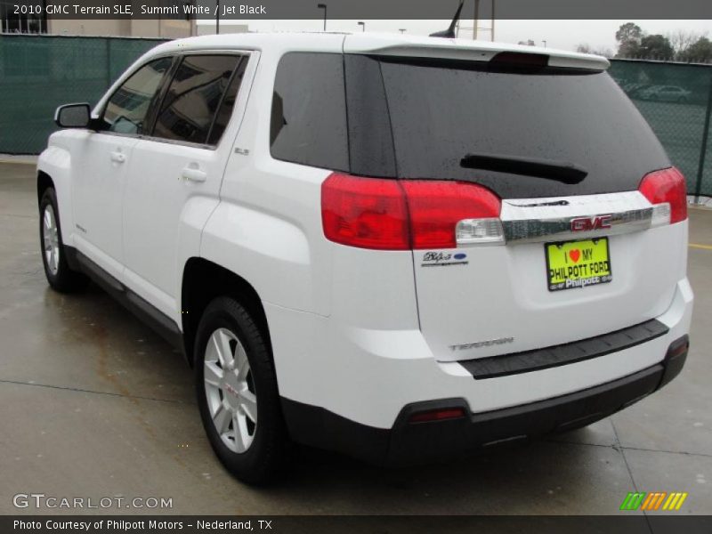 Summit White / Jet Black 2010 GMC Terrain SLE