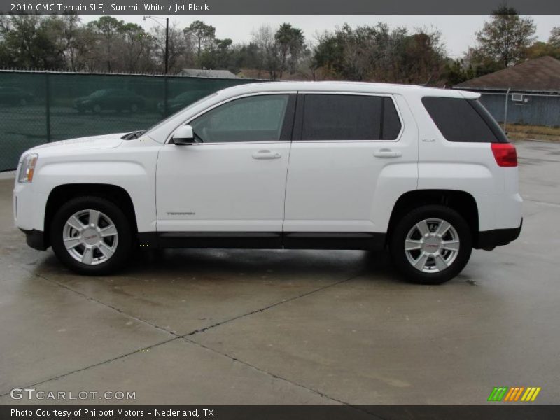Summit White / Jet Black 2010 GMC Terrain SLE