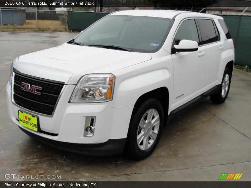 Summit White / Jet Black 2010 GMC Terrain SLE