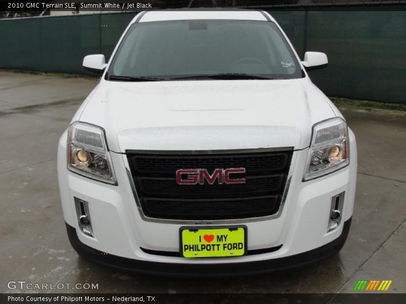 Summit White / Jet Black 2010 GMC Terrain SLE