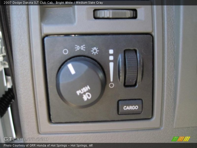 Bright White / Medium Slate Gray 2007 Dodge Dakota SLT Club Cab