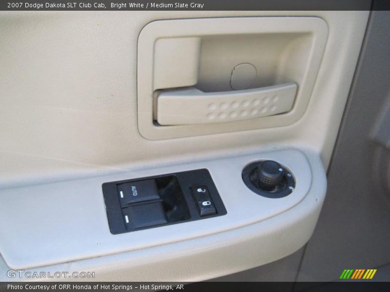 Bright White / Medium Slate Gray 2007 Dodge Dakota SLT Club Cab