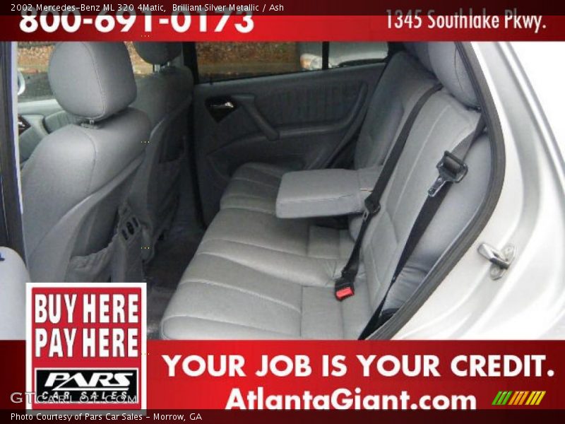 Brilliant Silver Metallic / Ash 2002 Mercedes-Benz ML 320 4Matic